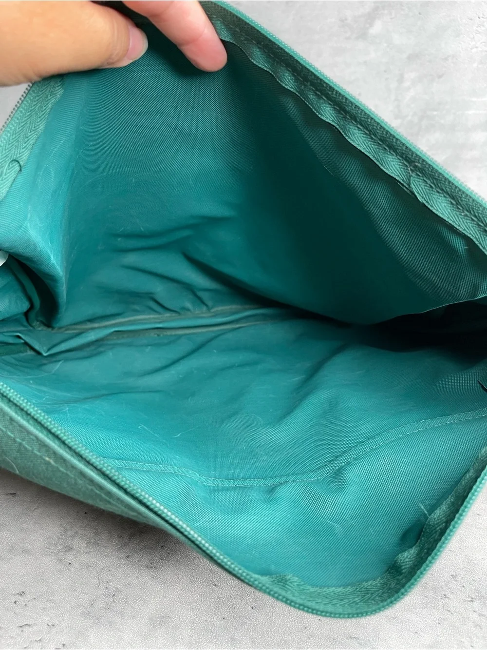 Vtg Polo Ralph Lauren Green Canvas Crossbody Messenger Bag Shoulder Laptop Case